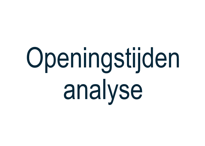 Openingstijden analyse